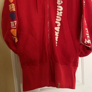 bunnybunnygun - Harajuku Colorblock Fleece Zip Hoodie